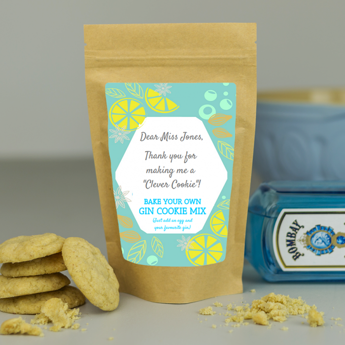 “Clever Cookie” Bake Your Own Gin Cookie Mix – Teacher Gift