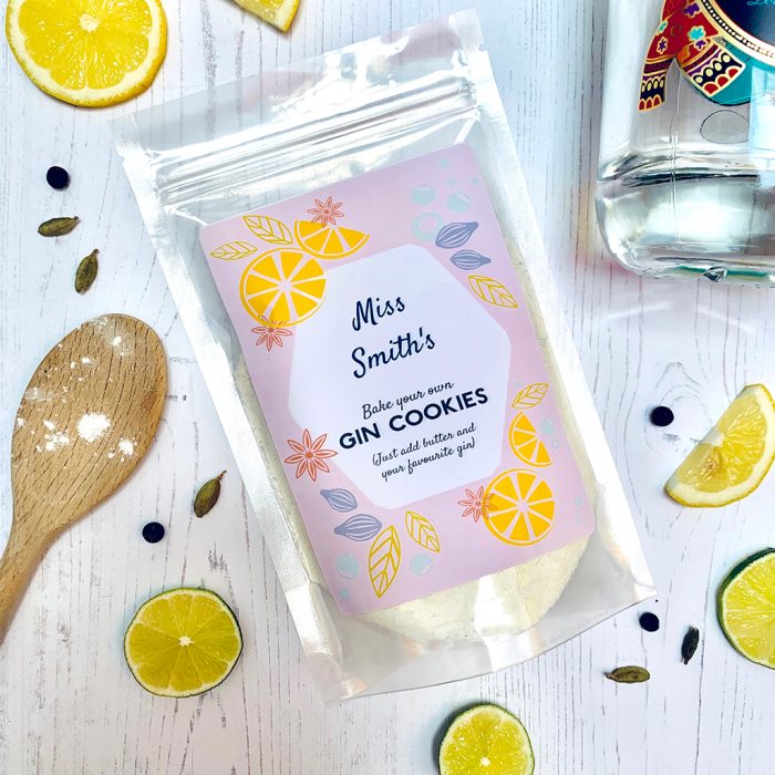 Personalised Bake Your Own Gin Cookie Mix