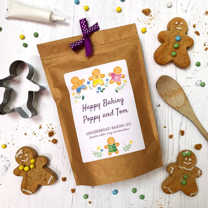 Personalised Gingerbread Baking Kit Pouch – Best before date 27th October 2023
