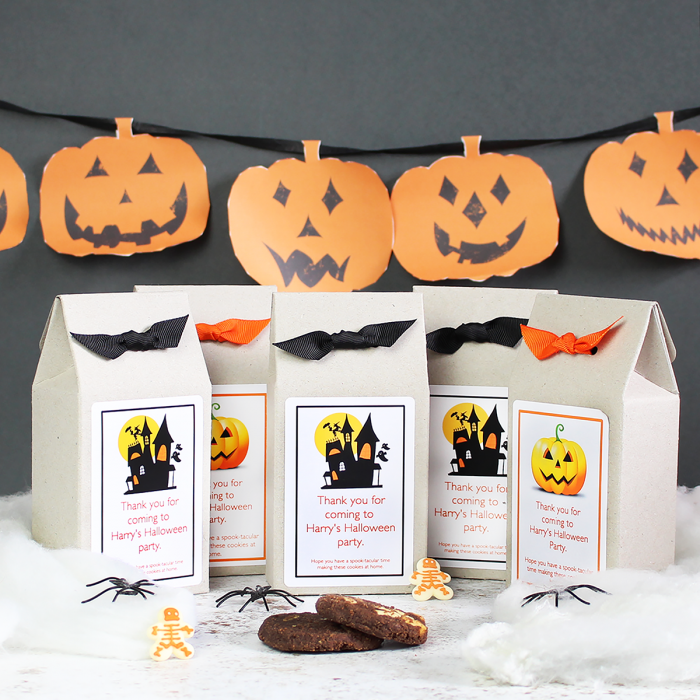 Personalised Chocolate Chip Cookie Mix Halloween Party Bags