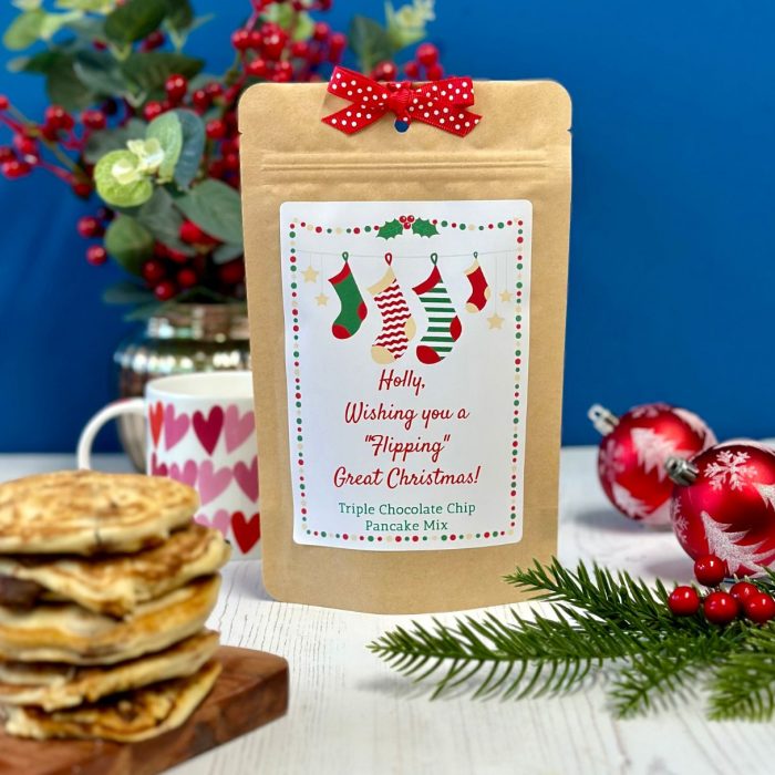 Personalised Christmas Triple Chocolate Pancake Mix