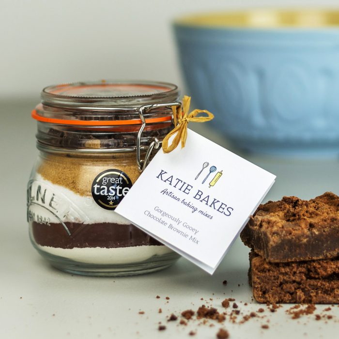Gorgeously Gooey Chocolate Brownie Baking Mix Jar Gift