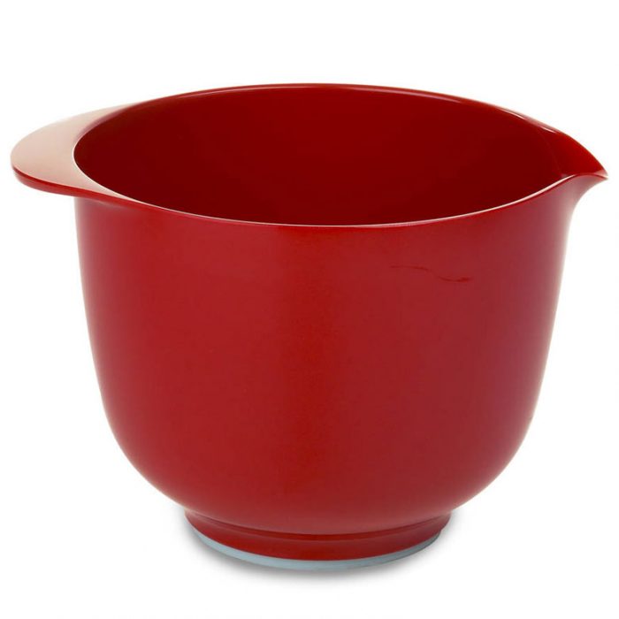 red mixing bowl